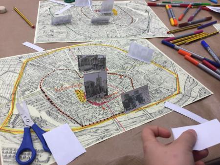 Taller València a través d'un mapa